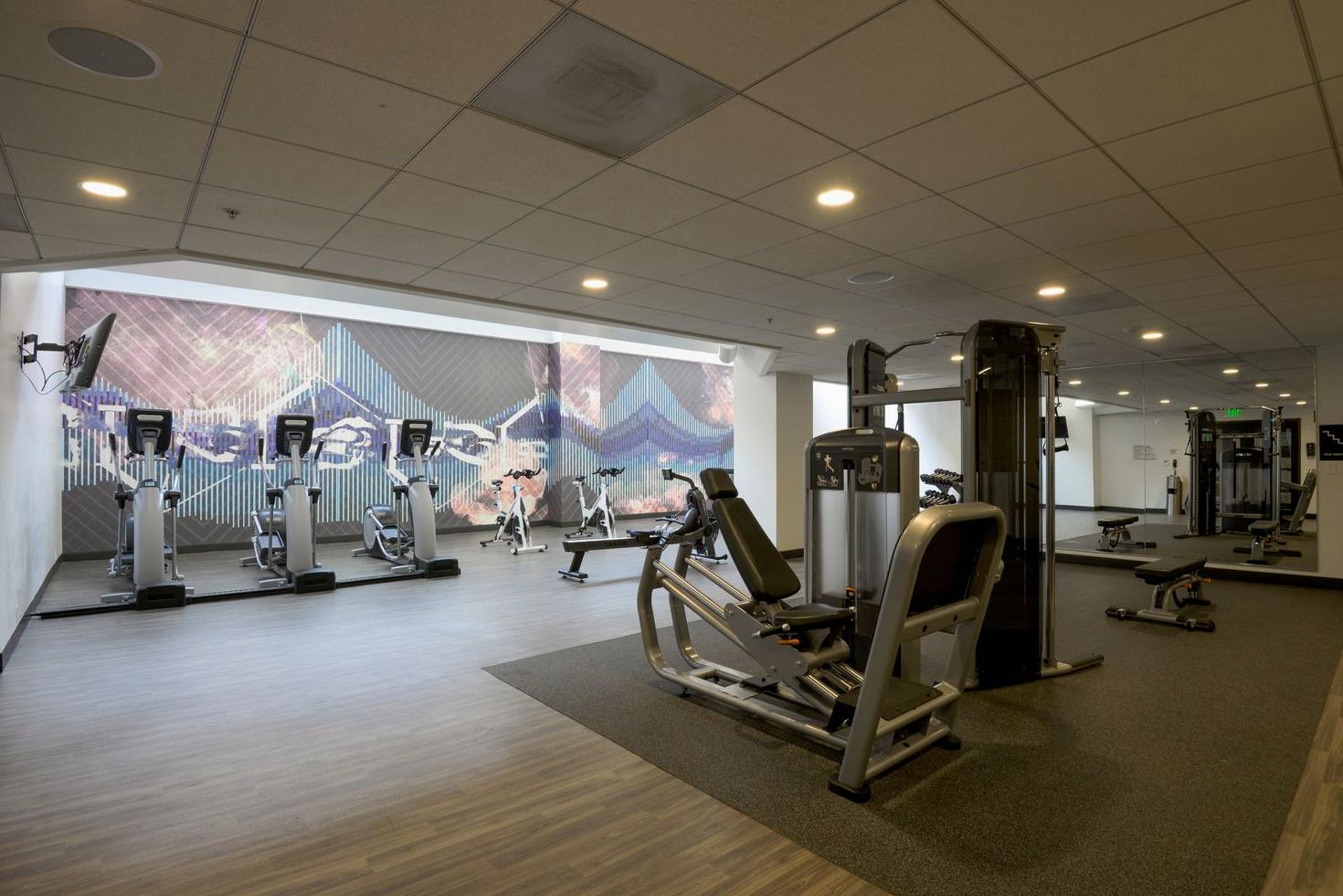 Modern fitness center