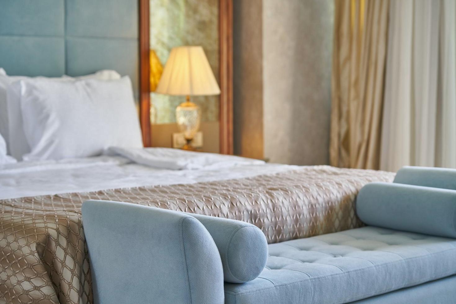 Comfortable hotel room interior